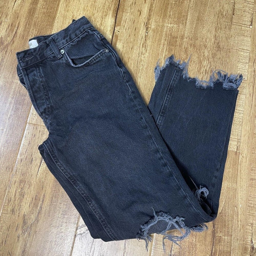 Womens we‎ the free distressed black jeans Size 24